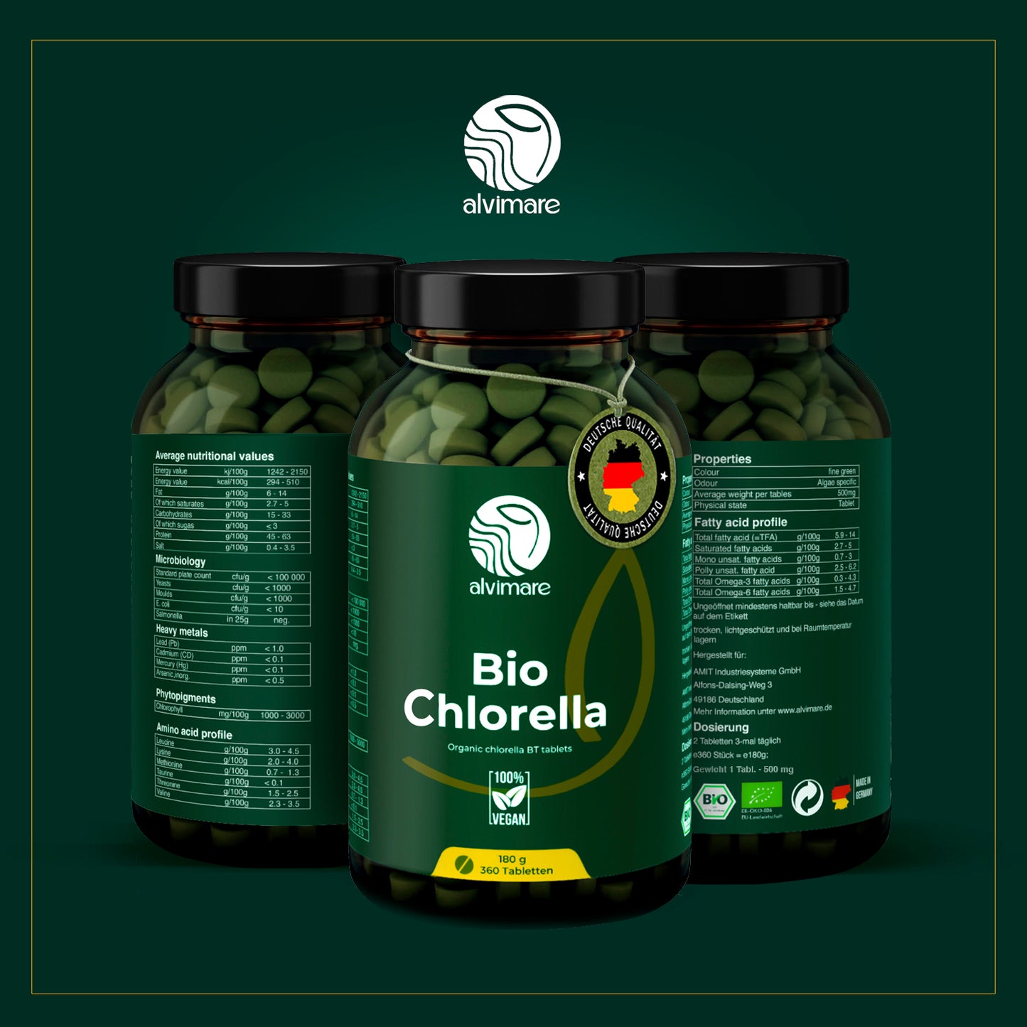 Bio Chlorella Tabletten 320 Stück (160g)