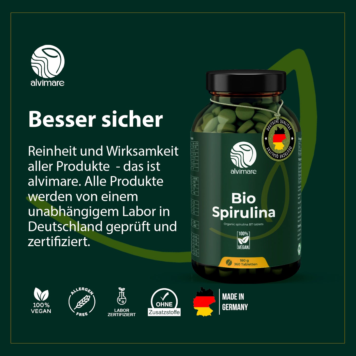 Bio Spirulina Tabletten 360 Stück