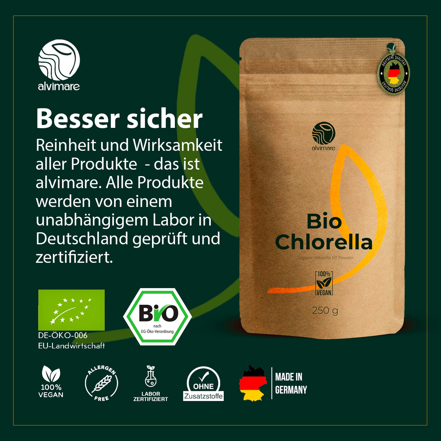 Bio Chlorella Pulver 250g