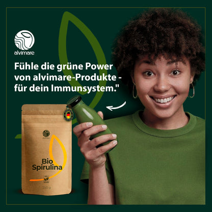 Bio Spirulina Pulver 1000g (4x250g Bundle)