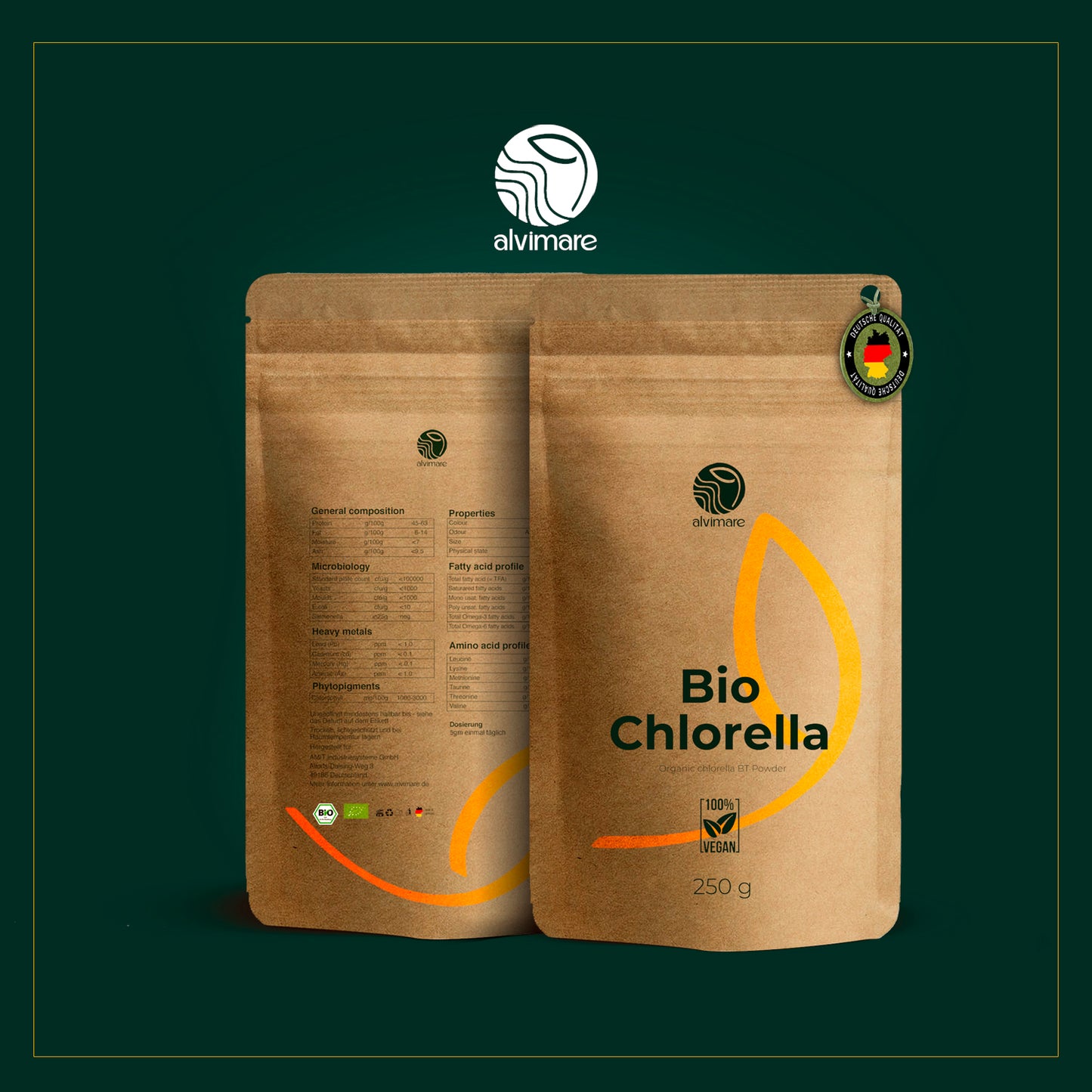 Bio Chlorella Pulver 250g