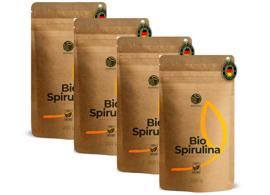 Bio Spirulina Pulver 1000g (4x250g Bundle)